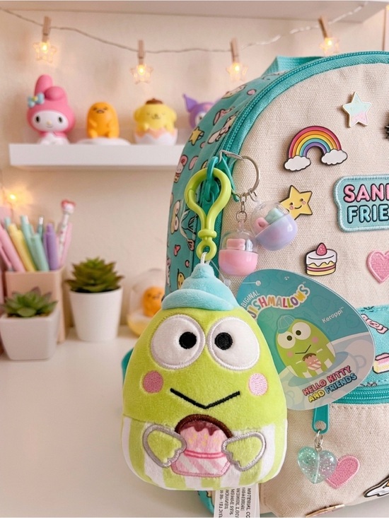 Sanrio Other - 🐸 Sanrio Keroppi Soft Plush Keychain - Lime Green & Aqua